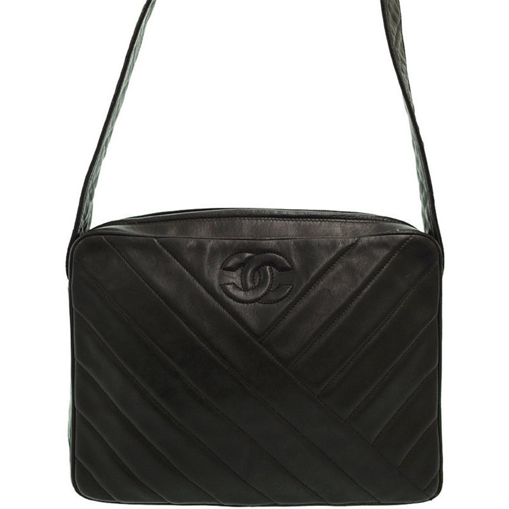 Chanel Coco Mark Shoulder Bag Black